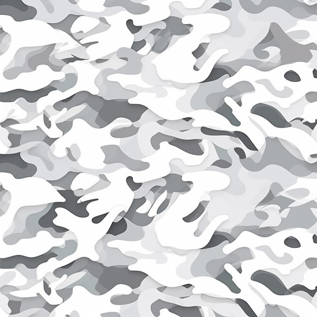 een close-up van een camouflage patroon met een witte achtergrond generatieve ai