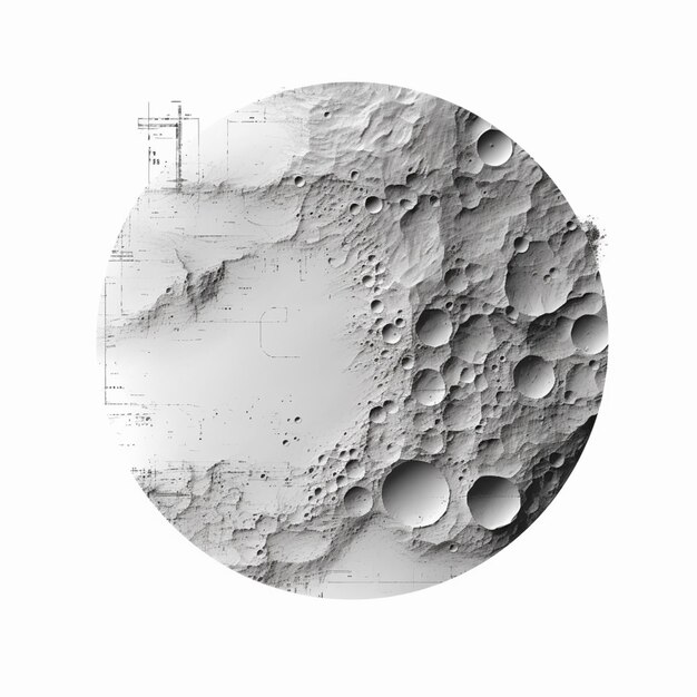 een close-up van een cirkelvormig object met een kaart in het midden generatieve ai