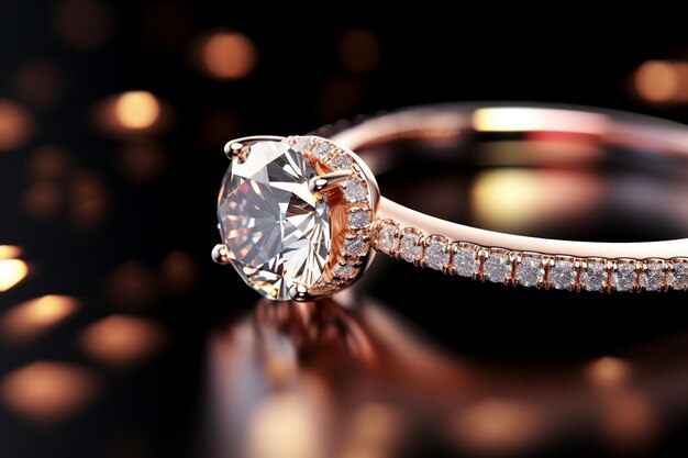 Een close-up van een elegante diamanten verlovingsring sy 00134 03