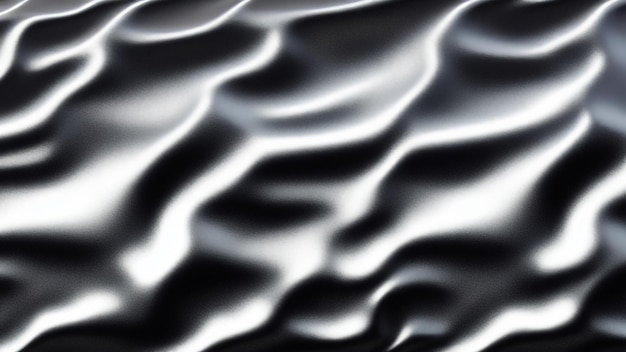 Een close-up van een golvende golf in zwart en wit.