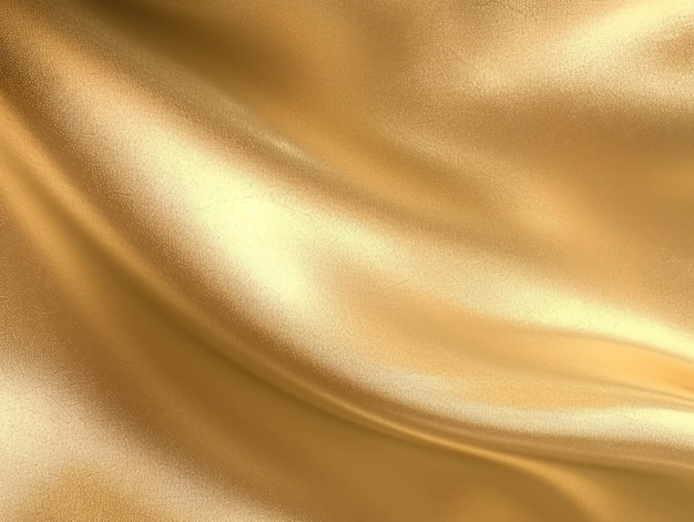 Een close-up van een gouden stof met een zeer glad oppervlak generatieve ai
