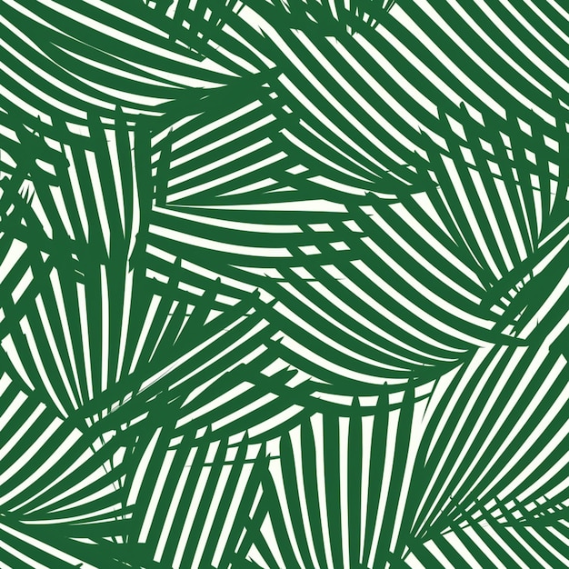 Foto een close-up van een groen en wit patroon van bladeren generatieve ai