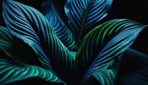 Een close-up van een groene bladplant