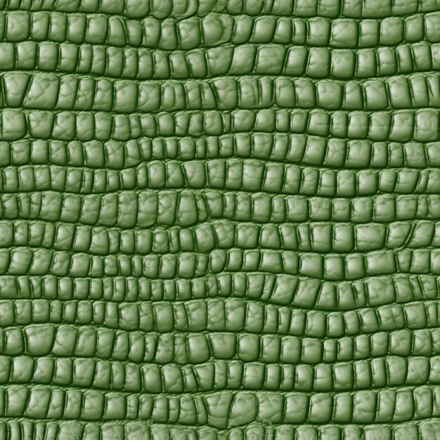 Foto een close-up van een groene leren textuur met een patroon generatieve ai