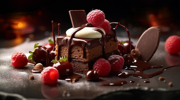 een close-up van een heerlijk assortiment chocolade