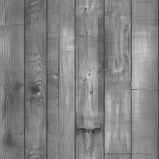Een close-up van een houten muur met een zwart-wit foto generatieve ai