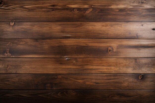 een close-up van een houten vloer met een bruine vlek generatieve ai