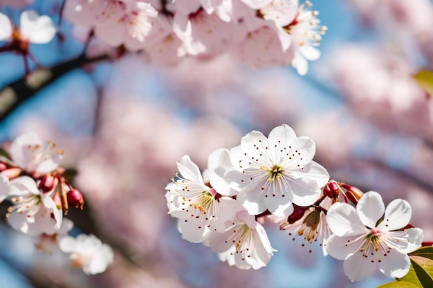 een close-up van een kersenbloesemboom