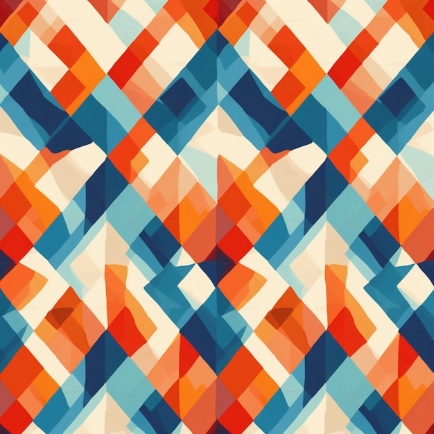 Een close up van een kleurrijk abstract patroon van vierkanten generatieve ai