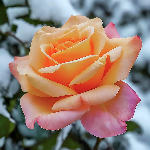 Een close-up van een levendige roze roos