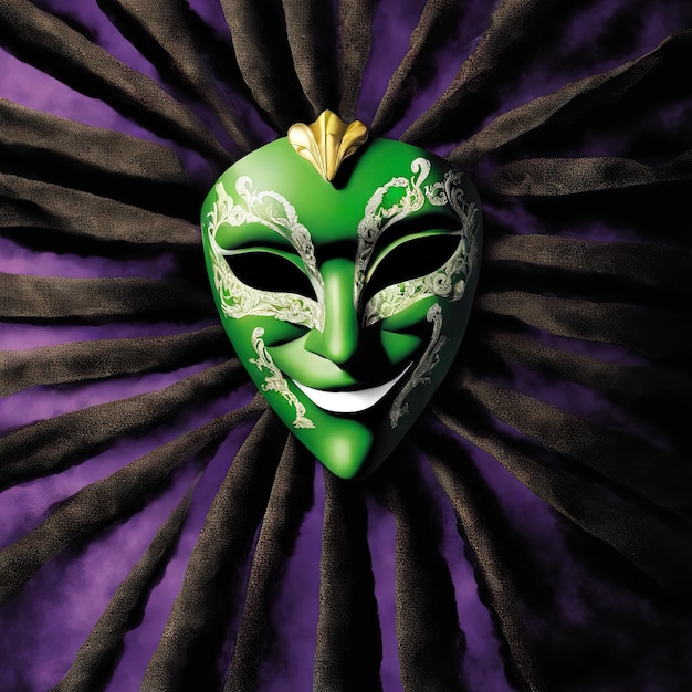 een close-up van een maskercarnival maskerade concept