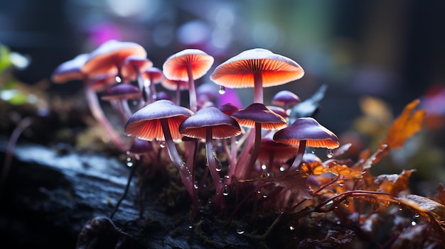 Een close-up van een paddenstoel