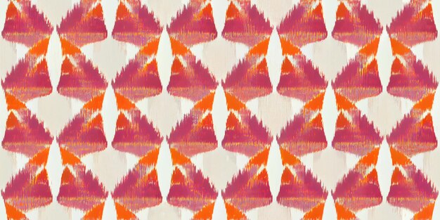 een close-up van een patroon van rode en oranje aquarellen generatieve ai