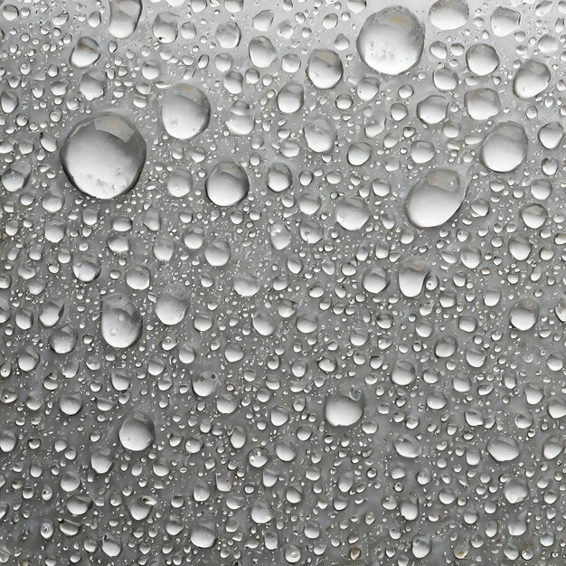 een close-up van een raam met regendruppels erop