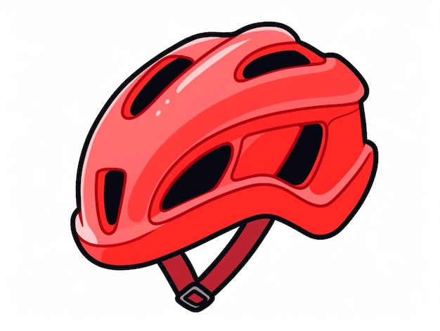 een close-up van een rode helm met een rood vizier generatieve ai