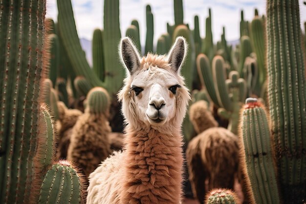 Een close-up van een roze en oranje cactus met een kleine bloem in het midden