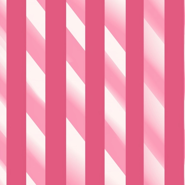 Een close-up van een roze gestreepte achtergrond met witte strepen generatieve ai