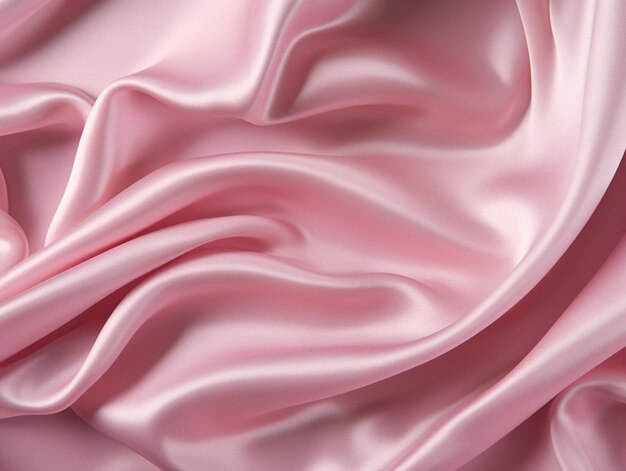 een close-up van een roze zijden stof met een zeer zacht gevoel generatieve ai