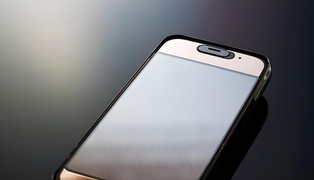 Een close-up van een slanke smartphone