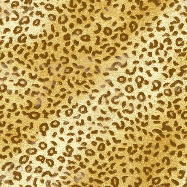 Een close-up van een stof met luipaardprint met veel vlekken generatieve ai