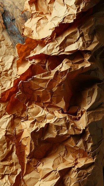 Foto een close-up van een stuk bruin papier