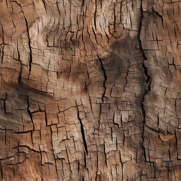 Een close-up van een stuk hout met een knoop erop generatieve ai