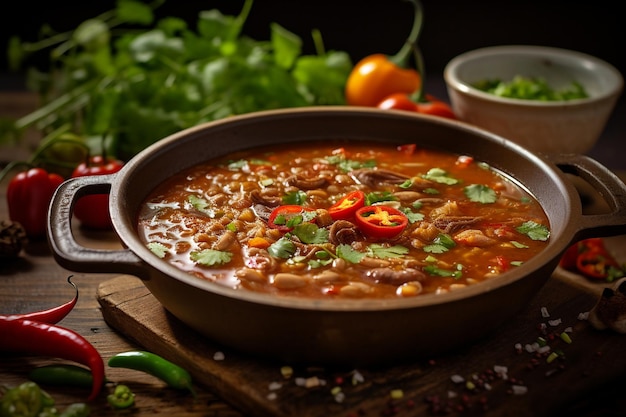 Een close-up van een traditionele Mexicaanse sopa de lima soep