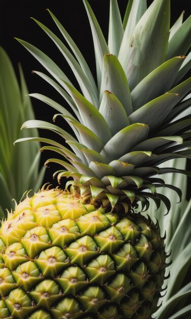 Foto een close-up van een verse ananas