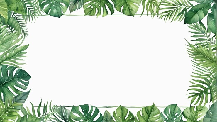 Foto een close-up van een vierkant frame met groene bladeren