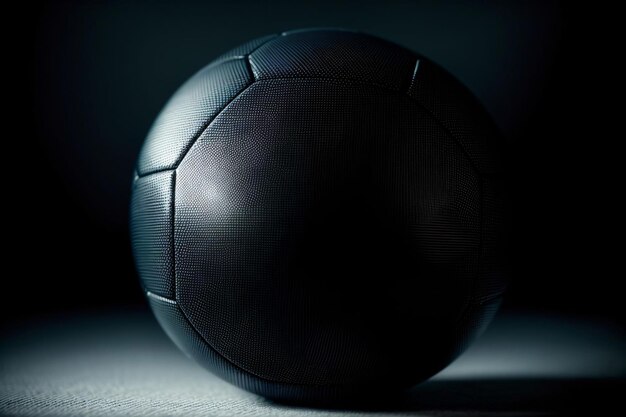 Foto een close-up van een voetbal op een tafel