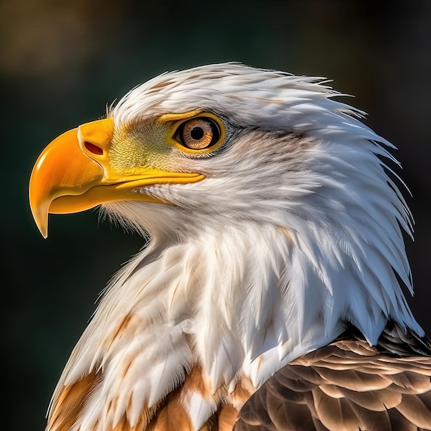 Een close-up van een vogel met een gele snavel