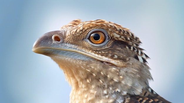 Een close up van een vogel