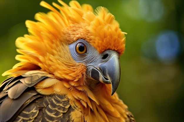 Een close up van een vogel