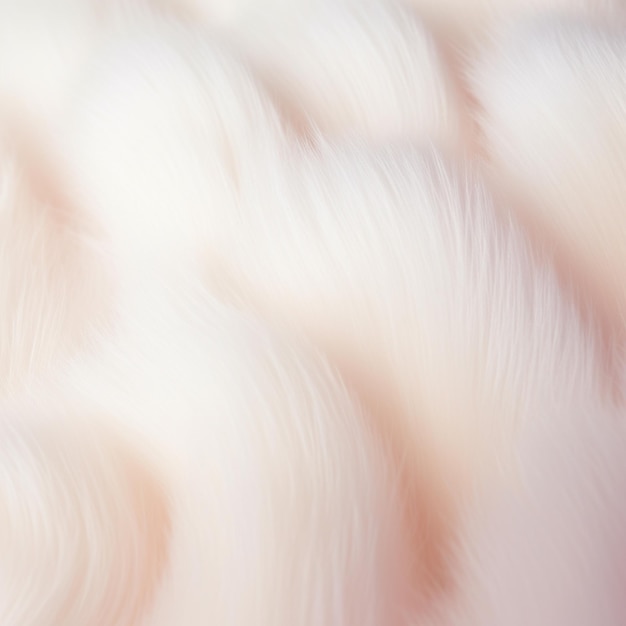een close-up van een witte bont textuur met een wazige achtergrond generatieve ai
