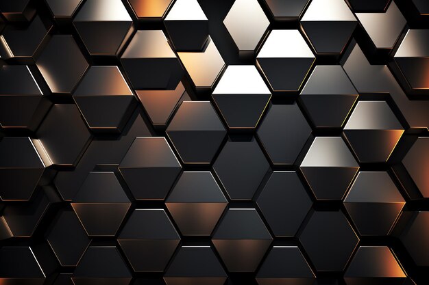 Een close-up van een zeshoekig patroon