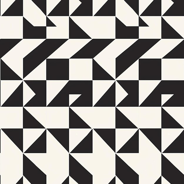 Foto een close-up van een zwart-wit patroon met een witte achtergrond generatieve ai