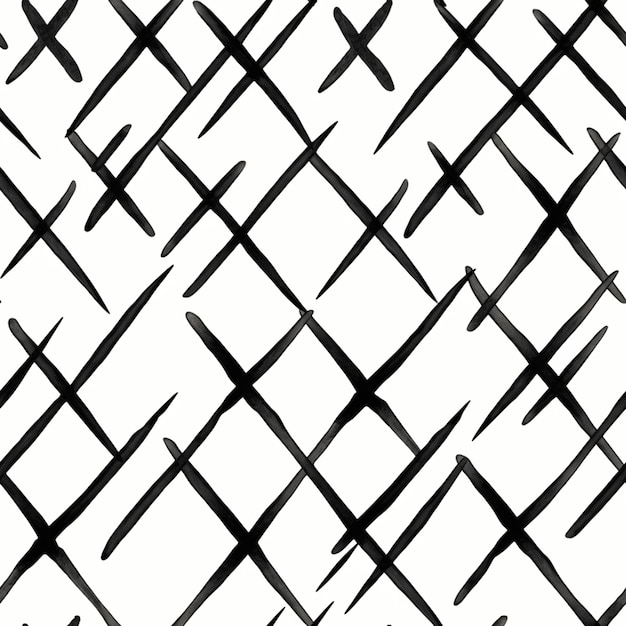 Foto een close-up van een zwart-wit patroon van lijnen generatieve ai