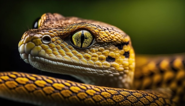 Een close-up van het hoofd van een hagedis