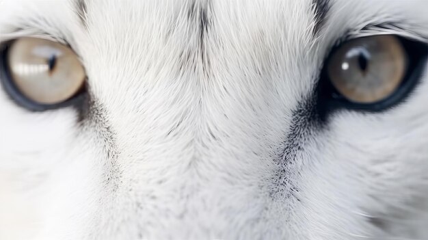 Foto een close-up van het oog van een hond