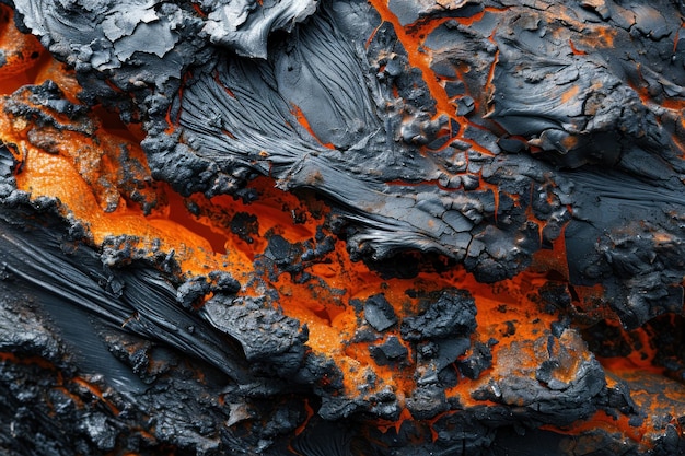 Een close-up van lava