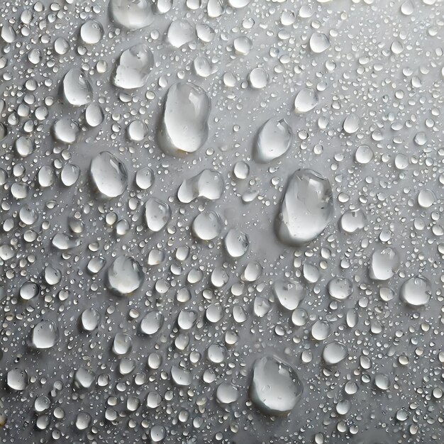 een close-up van regendruppels op een autovenster