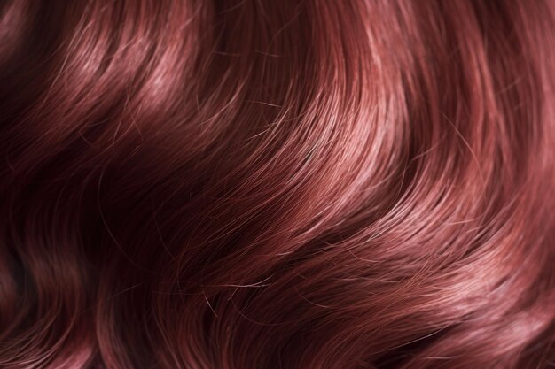 Een close-up van rood haar