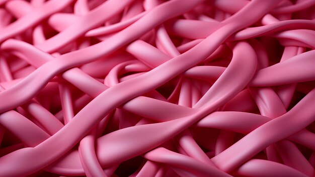 Een close-up van roze rubberen banden