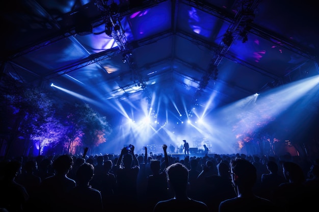 een concert op een muziekfestival evenement professionele fotografie