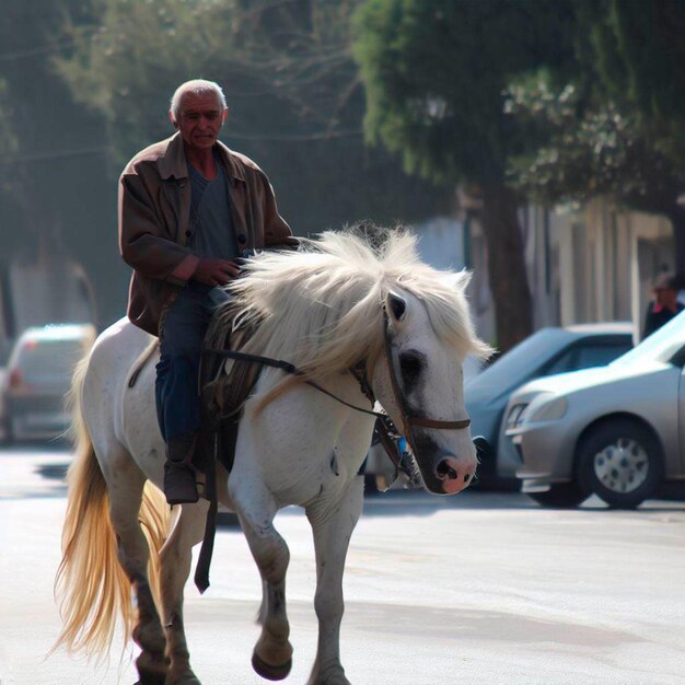 Een cowboy rijdt op zijn paard terwijl hij zijn vee blijft hoeden met alleen de zonsondergang achter hem