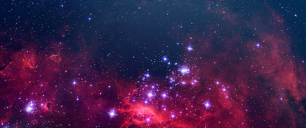 Een creatieve surrealistische wetenschap abstracte melkweghemel met veel sterren, kleurstofelementen van deze afbeelding geleverd door NASA