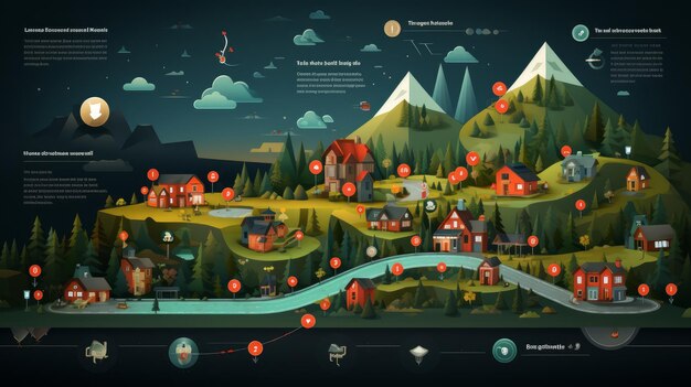 Een customer journey map voor digitale marketingoptimalisatie gegenereerd door AI