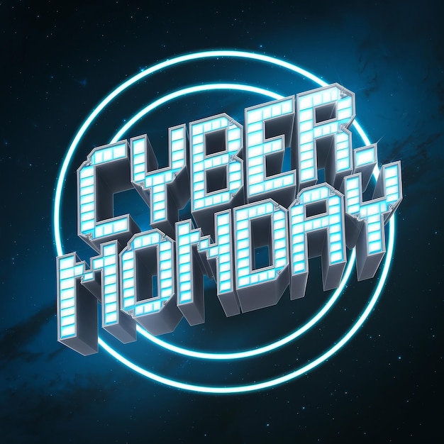 een Cyber Monday bord met de tekst Cyber Monday erop