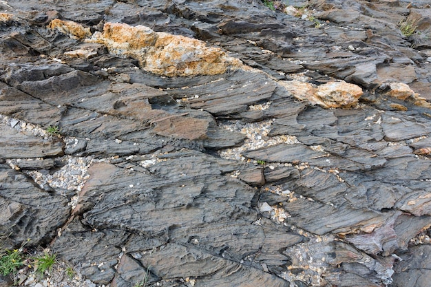 Een deel van de rots close-up. Natuur achtergrond.
