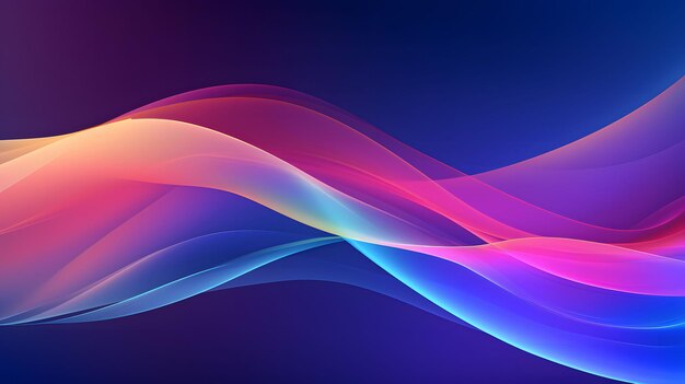 een desktop behang Neon Galaxy Waves